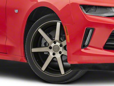 Niche Verona Matte Black Machined Wheel; 20x9; 35mm Offset (16-24 Camaro)