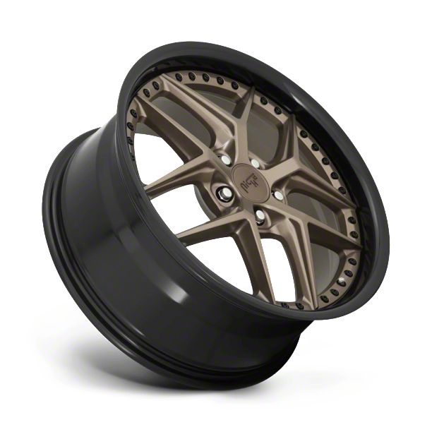 Niche Camaro Vice Matte Bronze with Black Bead Ring Wheel