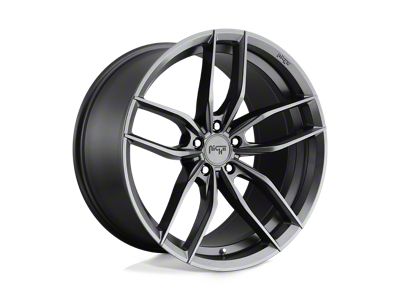 Niche Vosso Matte Anthracite Wheel; 18x8; 40mm Offset (16-24 Camaro, Excluding SS w/ 6-Piston Front Calipers & ZL1)