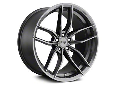 Niche Vosso Matte Anthracite Wheel; Rear Only; 20x10; 40mm Offset (16-24 Camaro, Excluding ZL1)