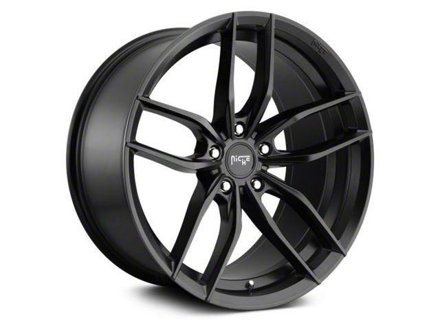 Niche Vosso Matte Black Wheel; 18x8 (16-24 Camaro, Excluding ZL1)