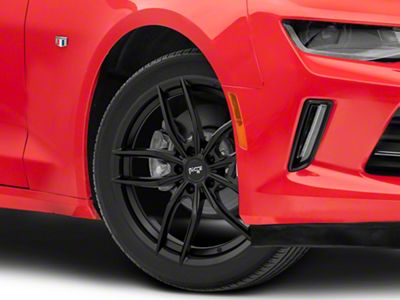 Niche Vosso Matte Black Wheel; 20x9; 35mm Offset (16-24 Camaro)