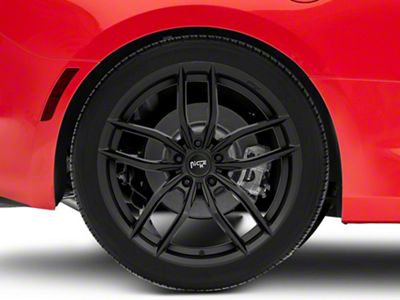 Niche Vosso Matte Black Wheel; Rear Only; 20x10 (16-24 Camaro)