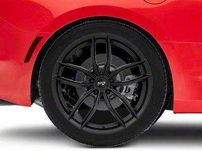 Niche Vosso Matte Black Wheel; Rear Only; 20x11; 35mm Offset (16-24 Camaro)