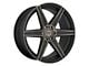 Niche Carina Matte Machined Double Dark Tint Wheel; 20x9 (08-23 RWD Challenger)