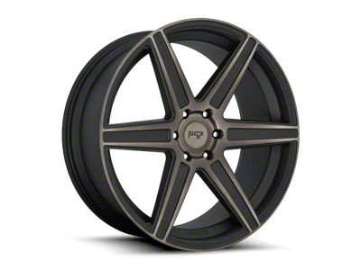 Niche Carina Matte Machined Double Dark Tint Wheel; Rear Only; 20x10.5; 20mm Offset (08-23 RWD Challenger, Excluding SRT Demon)