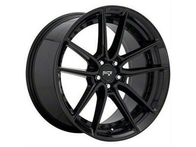 Niche DFS Gloss Black Wheel; 22x9 (08-23 RWD Challenger)
