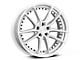 Niche DFS Gloss Silver Machined Wheel; 22x9 (08-23 RWD Challenger, Excluding Widebody)