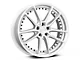 Niche DFS Gloss Silver Machined Wheel; Rear Only; 22x10.5 (08-23 RWD Challenger, Excluding Widebody)