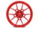Niche Kanan Brushed Candy Red Wheel; Rear Only; 20x10 (08-23 RWD Challenger, Excluding Widebody)