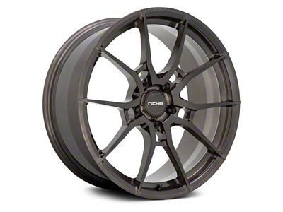 Niche Kanan Brushed Candy Smoke Wheel; Rear Only; 20x10; 20mm Offset (08-23 RWD Challenger, Excluding Widebody)