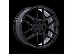 Niche Rise Anthracite with Machined Face Wheel; Rear Only; 22x10.5; 18mm Offset (08-23 RWD Challenger, Excluding Widebody)
