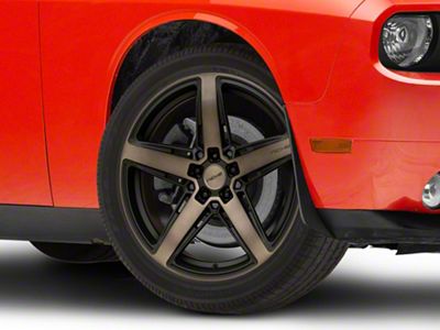 Niche Teramo Matte Black with Double Dark Tint Wheel; 20x9.5; 15mm Offset (08-23 RWD Challenger, Excluding Widebody)