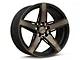 Niche Teramo Matte Black with Double Dark Tint Wheel; Rear Only; 20x11 (08-23 RWD Challenger, Excluding Widebody)