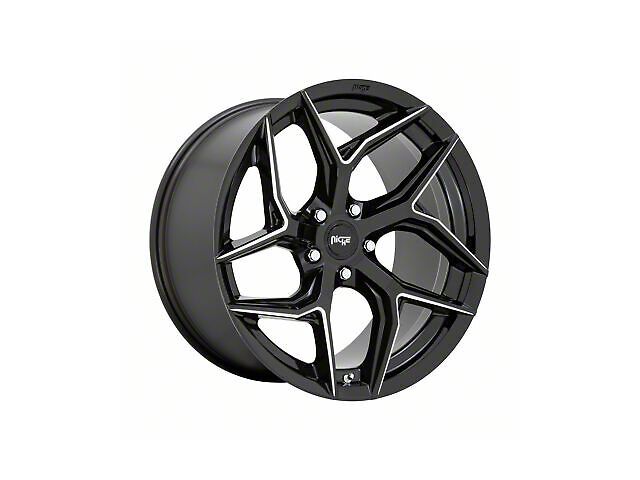 Niche Torsion Gloss Black Milled Wheel; 20x9 (08-23 RWD Challenger, Excluding Widebody)