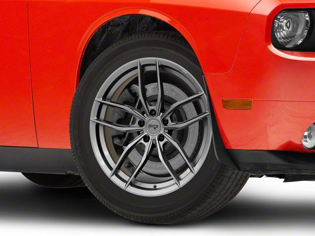 Niche Vosso Matte Anthracite Wheel; 18x8 (08-23 RWD Challenger, Excluding Widebody)