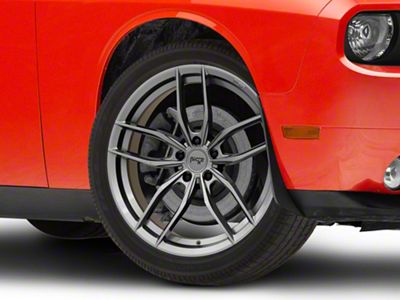 Niche Vosso Matte Anthracite Wheel; 20x9; 18mm Offset (08-23 RWD Challenger, Excluding SRT Demon)