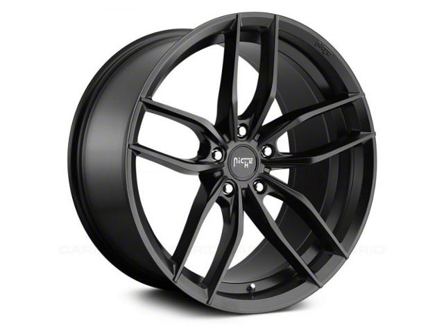 Niche Vosso Matte Black Wheel; 18x8 (08-23 RWD Challenger, Excluding Widebody)