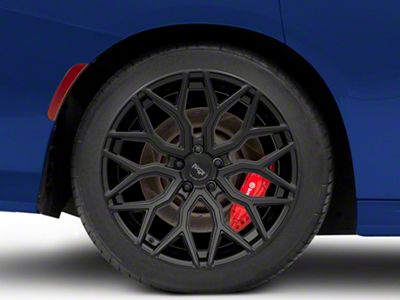 Niche Mazzanti Matte Black Wheel; Rear Only; 20x10.5; 20mm Offset (11-23 RWD Charger)