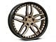 Niche Methos Matte Bronze with Black Bead Ring Wheel; 20x9 (11-23 RWD Charger, Excluding Widebody)