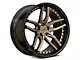 Niche Methos Matte Bronze Black Bead Ring Wheel; Rear Only; 20x10.5 (11-23 RWD Charger)