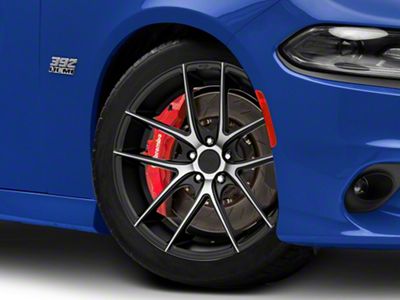 Niche Targa Black Machined Wheel; 20x8.5; 15mm Offset (11-23 Charger)