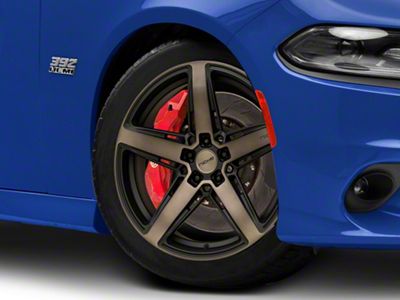 Niche Teramo Matte Black with Double Dark Tint Wheel; 20x9.5; 15mm Offset (11-23 RWD Charger, Excluding Widebody)