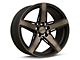 Niche Teramo Matte Black with Double Dark Tint Wheel; Rear Only; 20x11 (11-23 RWD Charger, Excluding Widebody)