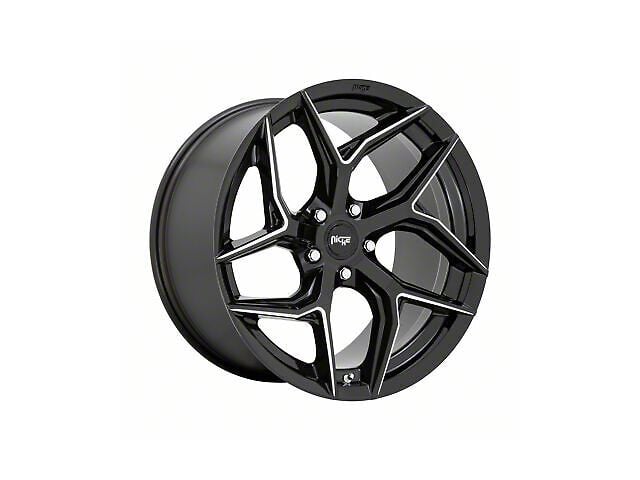 Niche Torsion Gloss Black Milled Wheel; 20x9 (11-23 RWD Charger, Excluding Widebody)