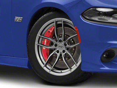 Niche Vosso Matte Anthracite Wheel; 18x8; 40mm Offset (11-23 RWD Charger, Excluding Widebody)