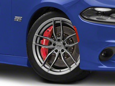 Niche Vosso Matte Anthracite Wheel; 20x9; 18mm Offset (11-23 RWD Charger)