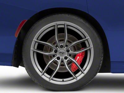 Niche Vosso Matte Anthracite Wheel; Rear Only; 20x10.5; 20mm Offset (11-23 RWD Charger)