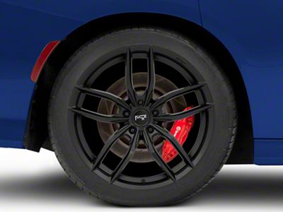 Niche Vosso Matte Black Wheel; Rear Only; 20x11; 25mm Offset (11-23 RWD Charger)