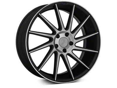 Niche Surge Double Dark Directional Wheel; Passenger Side; 20x8.5 (15-23 Mustang GT, EcoBoost, V6)