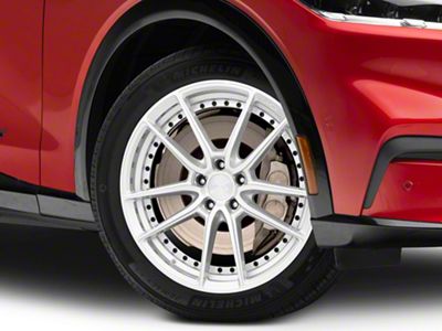 Niche DFS Gloss Silver Machined Wheel; 20x9; 38mm Offset (21-25 Mustang Mach-E)