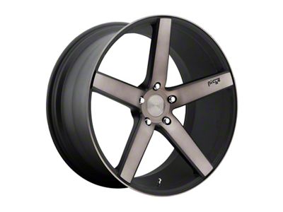 Niche Milan Matte Black Machined with Double Dark Tint Wheel; 20x8.5 (21-24 Mustang Mach-E)