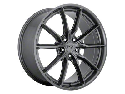 Niche Rainier Matte Anthracite Wheel; 22x9; 38mm Offset (21-25 Mustang Mach-E)