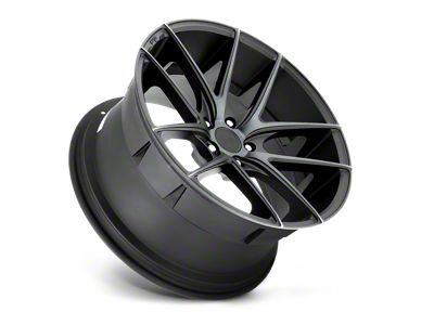 Niche Targa Matte Black Double Dark Tint Wheel; 20x8.5; 40mm Offset (21-25 Mustang Mach-E)