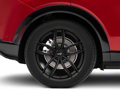 Niche Vosso Matte Black Wheel; Rear Only; 20x10.5; 40mm Offset (21-25 Mustang Mach-E)