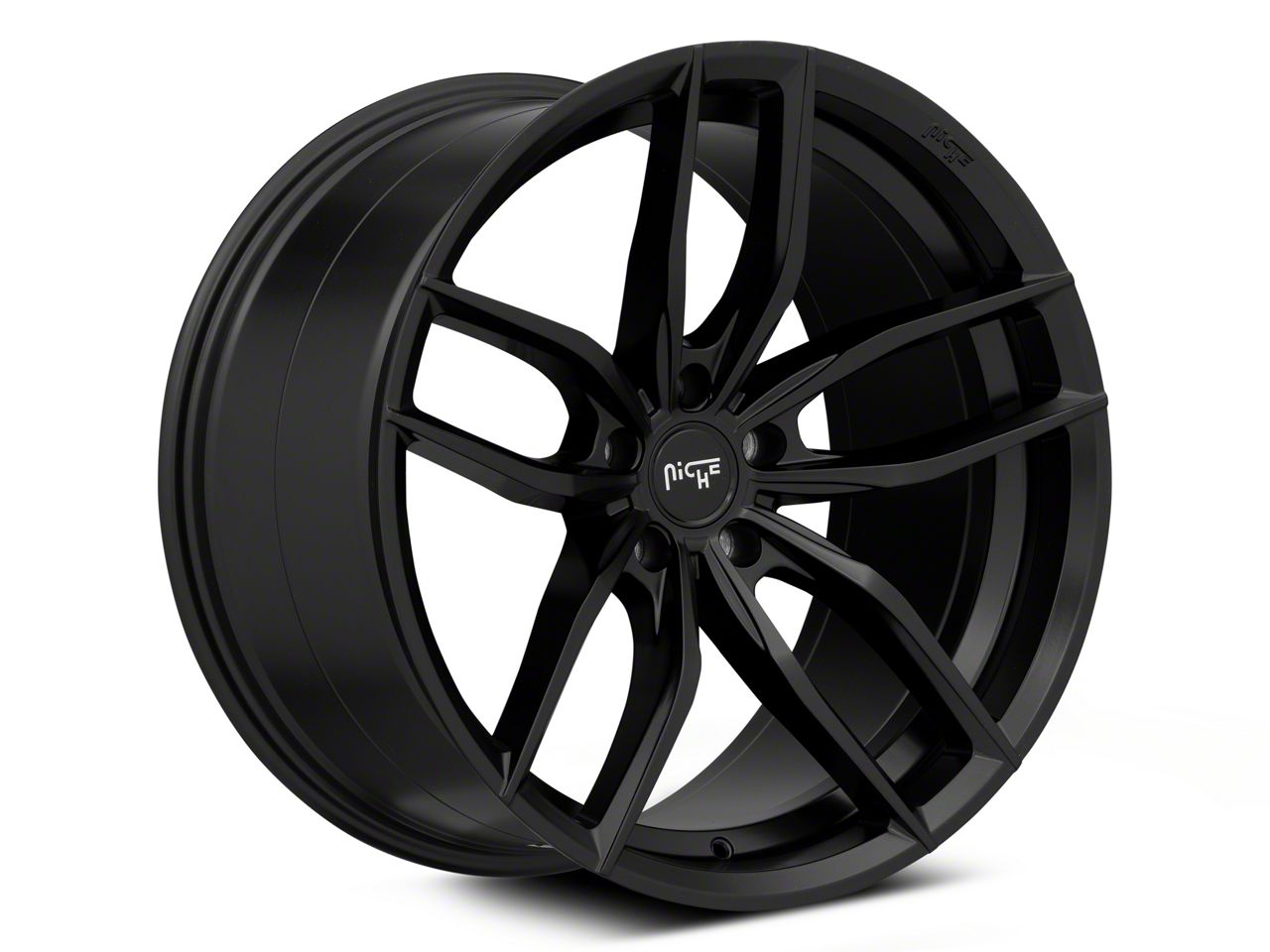 VALANROSE【NATURALBLACK】 Niche Mach-E Vosso Matte Black Wheel; Rear Only; 20x10.5
