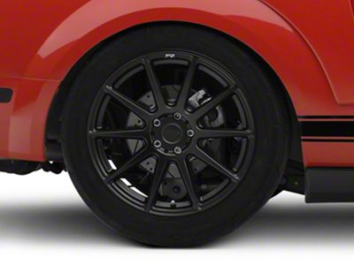 Niche Essen Matte Black Wheel; Rear Only; 19x10; 40mm Offset (05-09 Mustang)