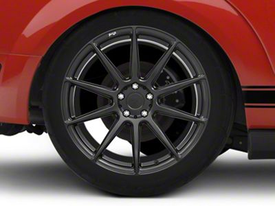 Niche Essen Matte Black Wheel; Rear Only; 20x10; 40mm Offset (05-09 Mustang)