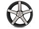 Niche Milan Matte Black Machined Wheel; Rear Only; 20x10 (15-23 Mustang GT, EcoBoost, V6)