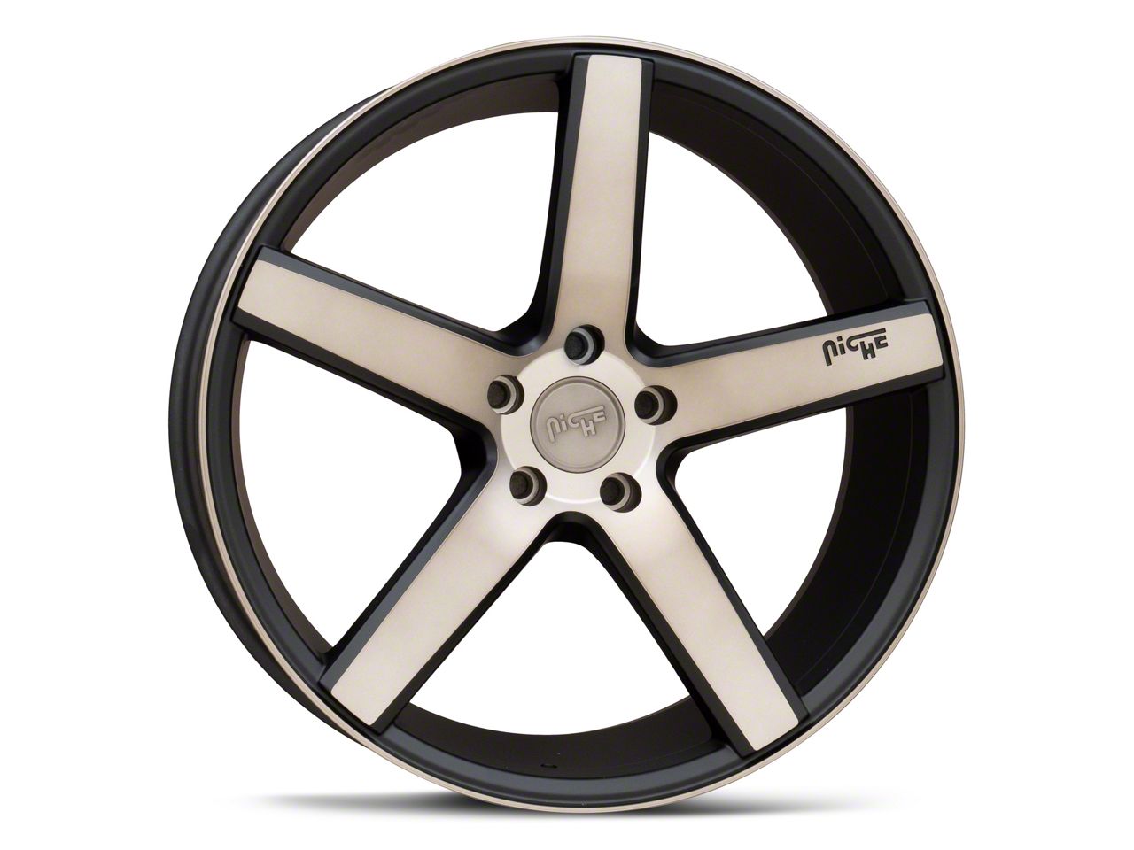 Niche Mustang Milan Matte Black Machined Wheel; 20x8.5; 35mm Niche Mustang Milan Matte Black Machined Wheel; 20x8.5; 35mm