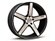 Niche Milan Matte Black Machined Wheel; 20x8.5 (15-23 Mustang GT, EcoBoost, V6)