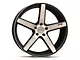 Niche Milan Matte Black Machined Wheel; 20x8.5 (15-23 Mustang GT, EcoBoost, V6)