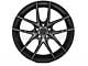 Niche Targa Black Machined with Dark Tint Wheel; Rear Only; 20x10 (05-09 Mustang)