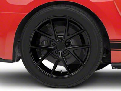 Niche Misano Matte Black Wheel; Rear Only; 19x9.5; 35mm Offset (15-23 Mustang GT, EcoBoost, V6)