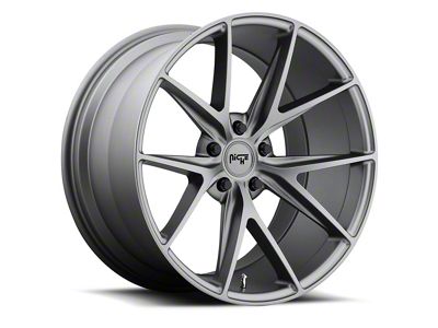 Niche Misano Matte Gunmetal Wheel; 18x8; 40mm Offset (08-23 Challenger, Excluding SRT Demon, SRT Hellcat & SRT Jailbreak)