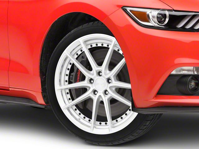 Niche DFS Gloss Silver Machined Wheel; 20x9 (15-23 Mustang GT, EcoBoost, V6)